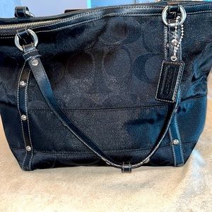 AUTHENTIC COACH Signature C Studded Lurex tote, 12905